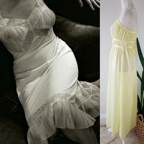 VTG 40s Extacee by Vanity Fair Nightdress - Picture 7 of 16